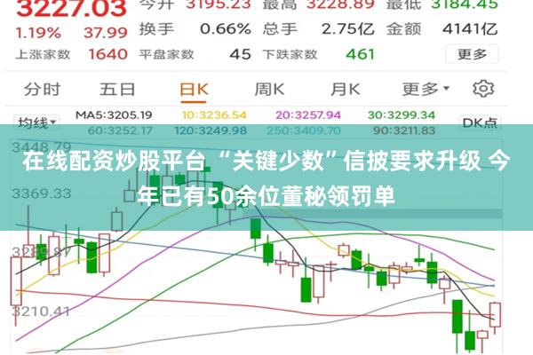 在线配资炒股平台 “关键少数”信披要求升级 今年已有50余位董秘领罚单