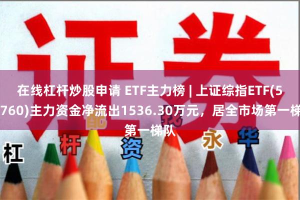 在线杠杆炒股申请 ETF主力榜 | 上证综指ETF(510760)主力资金净流出1536.30万元，居全市场第一梯队