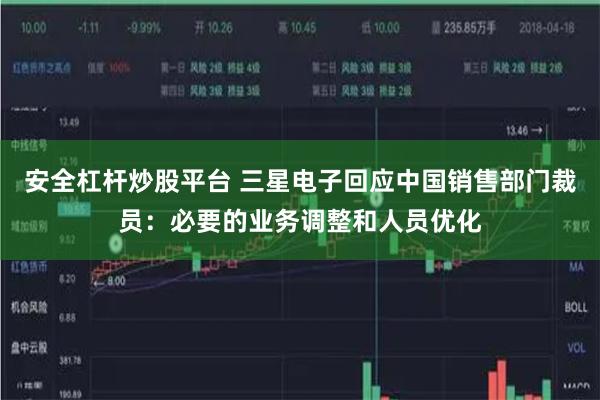 安全杠杆炒股平台 三星电子回应中国销售部门裁员：必要的业务调整和人员优化