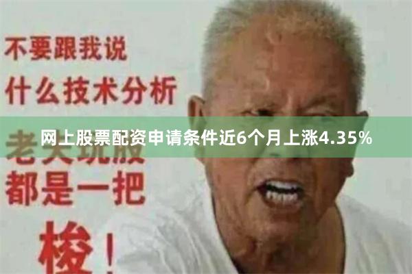 网上股票配资申请条件近6个月上涨4.35%