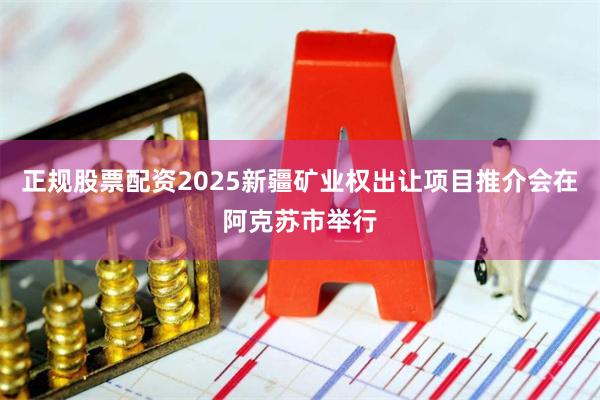 正规股票配资2025新疆矿业权出让项目推介会在阿克苏市举行